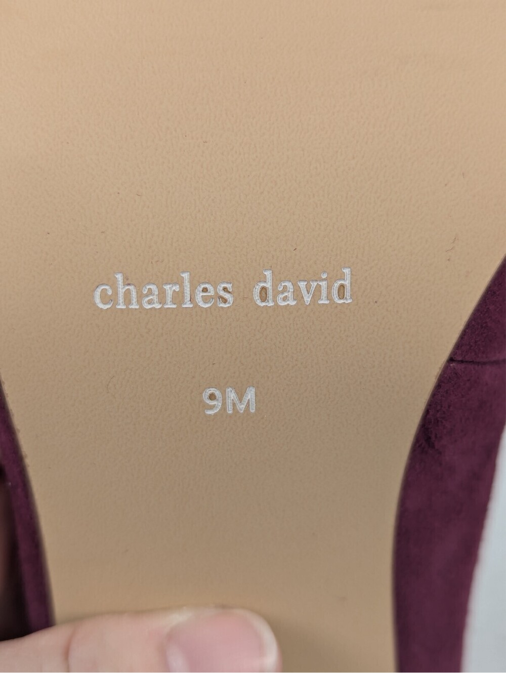 Charles David - Women's - Mahogany Suede Slingback Heels / Shoes - Size 9 M - Picture 8 of 16